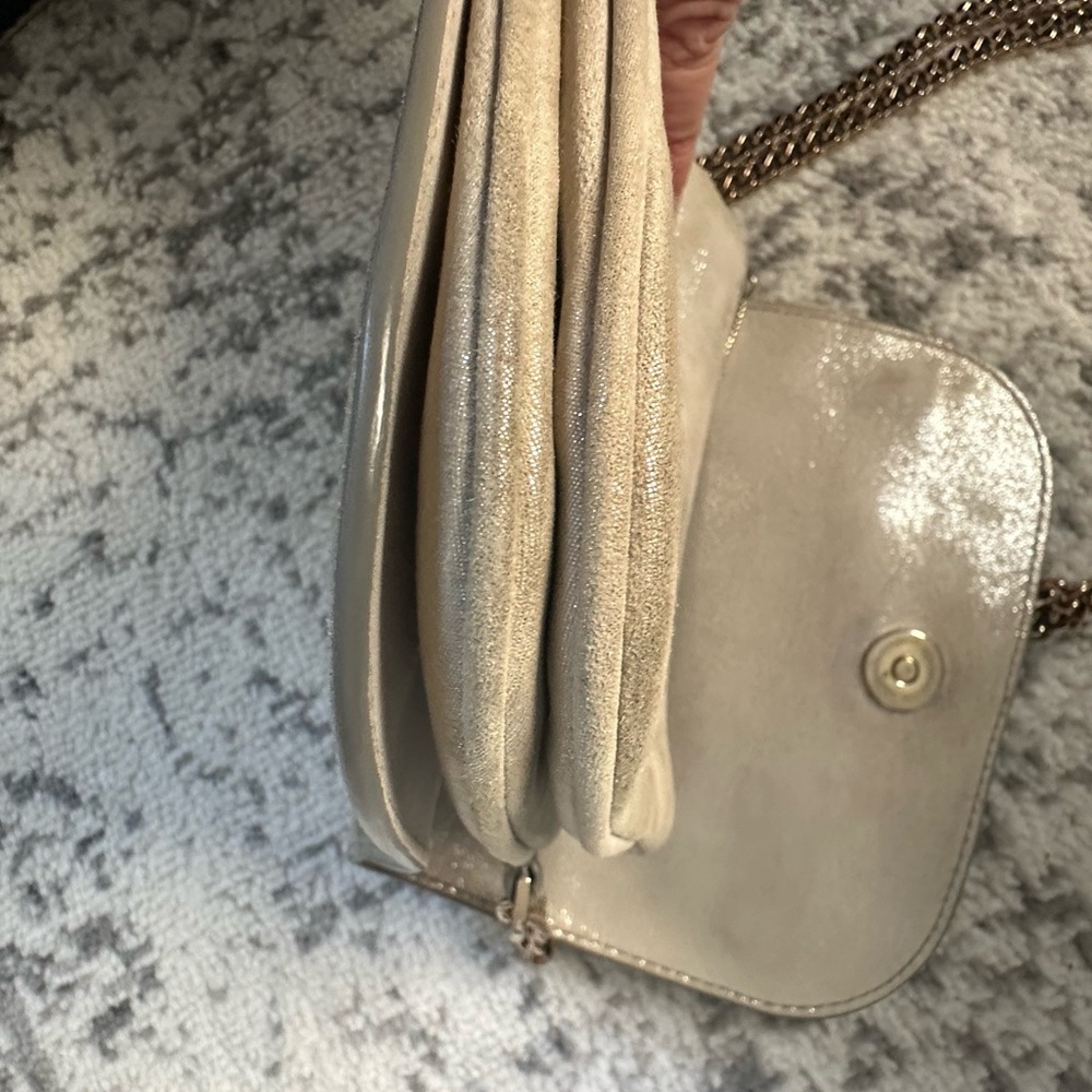 💙 Jimmy Choo Shadow Suede Crossbody Bag - Authentic - Picture 5 of 13